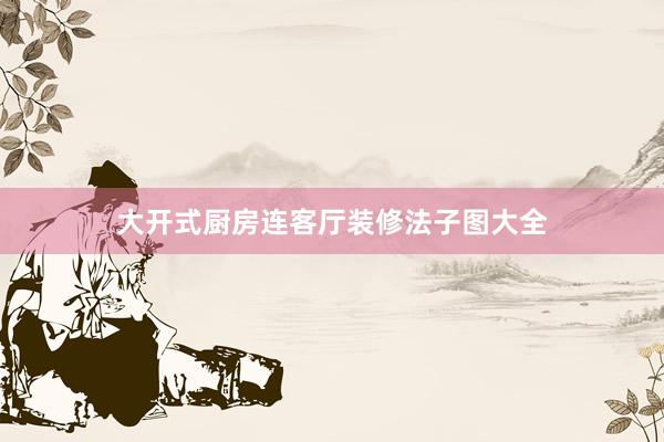 大开式厨房连客厅装修法子图大全